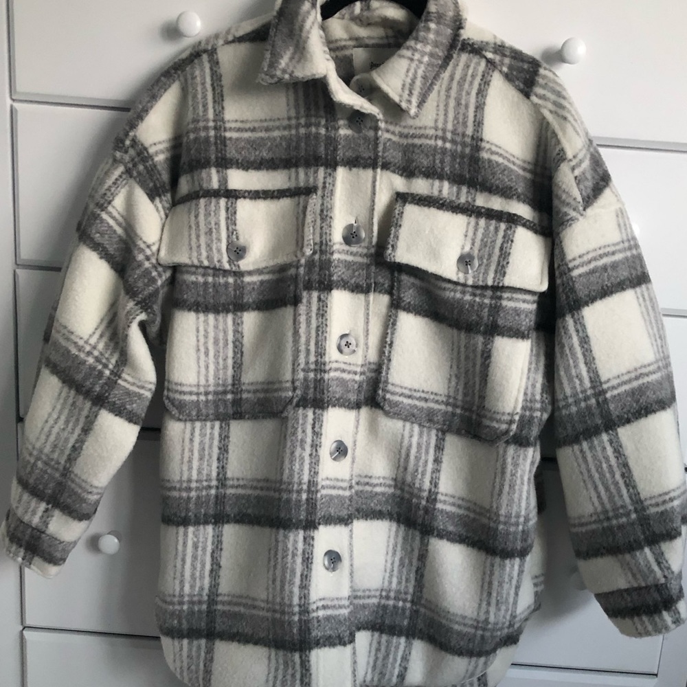 Stradivarius Plaid Jacket